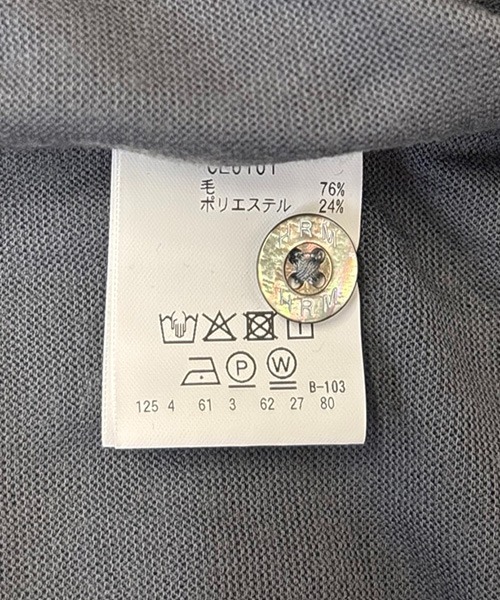 HOLLYWOOD RANCH MARKET（ハリウッドランチマーケット）の「SUPER140'wool × クールマックスベースボールシャツ（Tシャツ/カットソー・メンズ・チャコールグレー/ブラック・M/S/XL/L）」の12枚目の写真