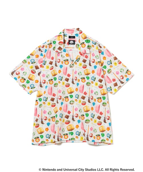 BEAMS(ビームス)の「ザ・スーパーマリオギャラクシー・ムービー / ITEM SHIRT(シャツ/ブラウス・メンズ・ホワイト/ネイビー・M)」の1枚目の写真