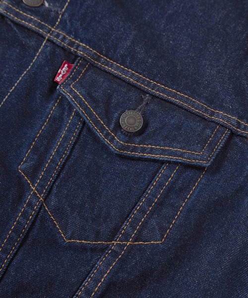 Levi's(リーバイス)の「【74】【Levi’s/リーバイス】スタンダードフィット TYPEⅢ トラッカージャケット/TRUCKER JACKET/セルビッチデニム/Gジャン/アメカジ/ヴィンテージ/ユニセックス(デニムジャケット・メンズ・インディゴブルー・M/S/XL/L)」の4枚目の写真