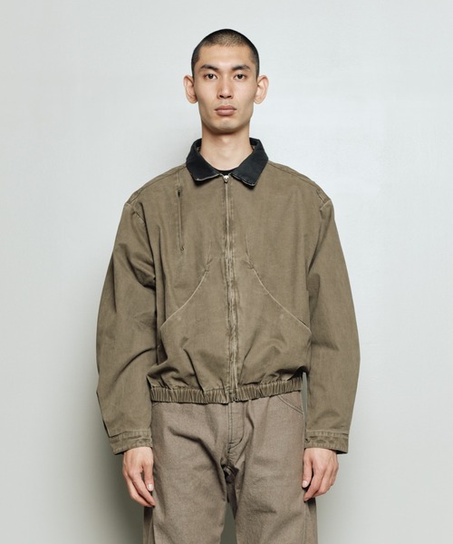 bal(バル)の「PIGMENT DYED MOLESKIN BLOUSON(ブルゾン・メンズ・ブラック/ベージュ/ブラウン・3/2/1)」の6枚目の写真
