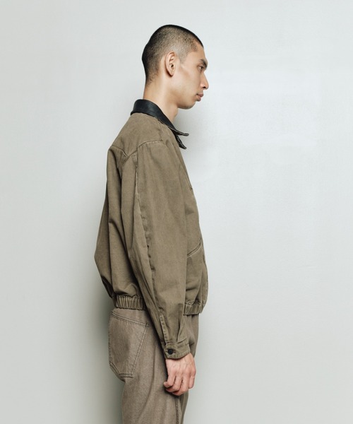bal(バル)の「PIGMENT DYED MOLESKIN BLOUSON(ブルゾン・メンズ・ブラック/ベージュ/ブラウン・3/2/1)」の8枚目の写真