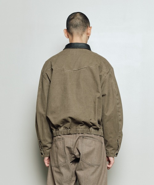 bal(バル)の「PIGMENT DYED MOLESKIN BLOUSON(ブルゾン・メンズ・ブラック/ベージュ/ブラウン・3/2/1)」の9枚目の写真