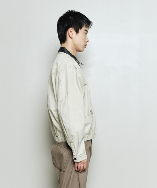 bal(バル)の「PIGMENT DYED MOLESKIN BLOUSON(ブルゾン・メンズ・ブラック/ベージュ/ブラウン・3/2/1)」の12枚目の写真