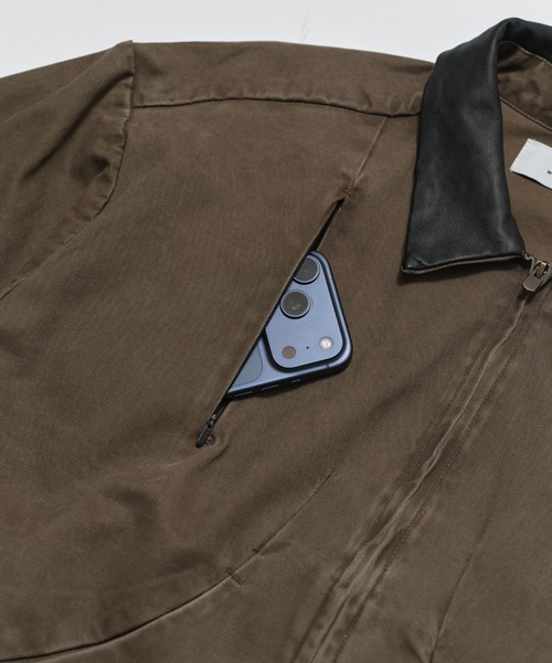 bal(バル)の「PIGMENT DYED MOLESKIN BLOUSON(ブルゾン・メンズ・ブラック/ベージュ/ブラウン・3/2/1)」の19枚目の写真