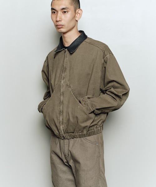 bal(バル)の「PIGMENT DYED MOLESKIN BLOUSON(ブルゾン・メンズ・ブラック/ベージュ/ブラウン・3/2/1)」の10枚目の写真