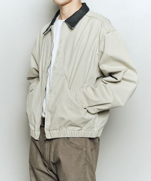 bal(バル)の「PIGMENT DYED MOLESKIN BLOUSON(ブルゾン・メンズ・ブラック/ベージュ/ブラウン・3/2/1)」の14枚目の写真