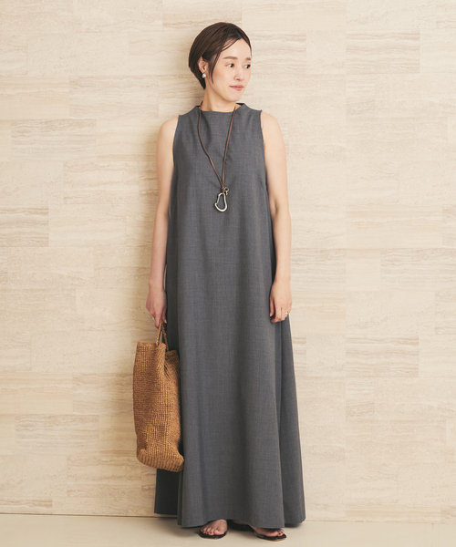 plage(プラージュ)の「ソモウ flare ワンピース(ワンピース・レディース・ブラック/チャコールグレー・38/36)」の19枚目の写真