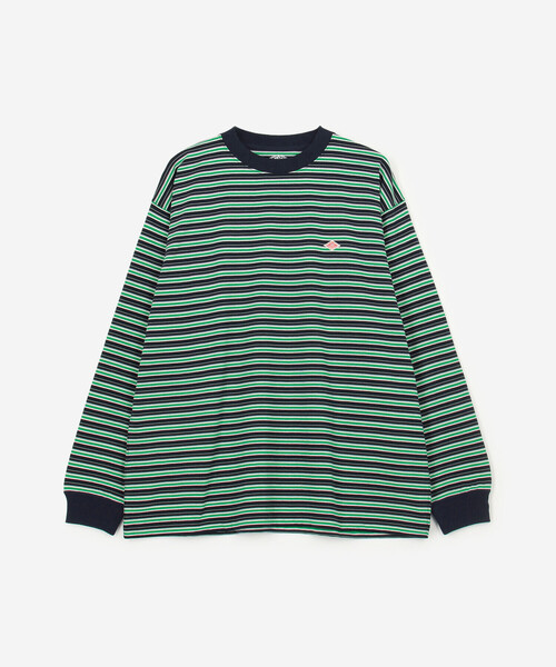 DANTON(ダントン)の「DANTON | クルーネック 長袖ボーダーTシャツ MEN(Tシャツ/カットソー・メンズ・ブルー系その他5/ブラック系その他2・XL/M/L)」の4枚目の写真
