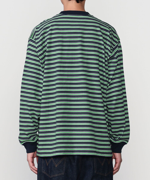 DANTON(ダントン)の「DANTON | クルーネック 長袖ボーダーTシャツ MEN(Tシャツ/カットソー・メンズ・ブルー系その他5/ブラック系その他2・XL/M/L)」の12枚目の写真