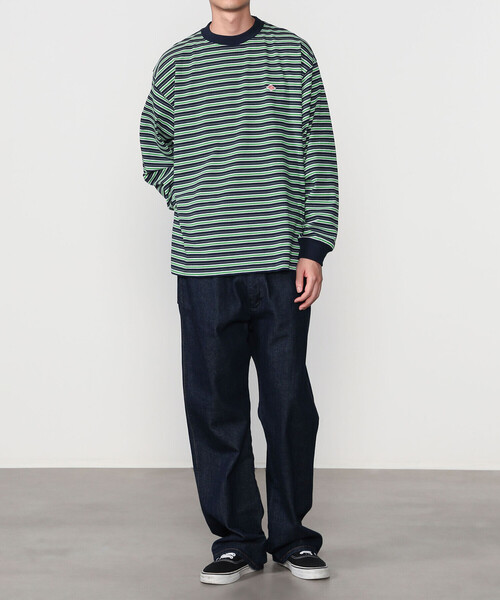 DANTON(ダントン)の「DANTON | クルーネック 長袖ボーダーTシャツ MEN(Tシャツ/カットソー・メンズ・ブルー系その他5/ブラック系その他2・XL/M/L)」の14枚目の写真