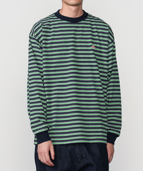DANTON(ダントン)の「DANTON | クルーネック 長袖ボーダーTシャツ MEN(Tシャツ/カットソー・メンズ・ブルー系その他5/ブラック系その他2・XL/M/L)」の1枚目の写真