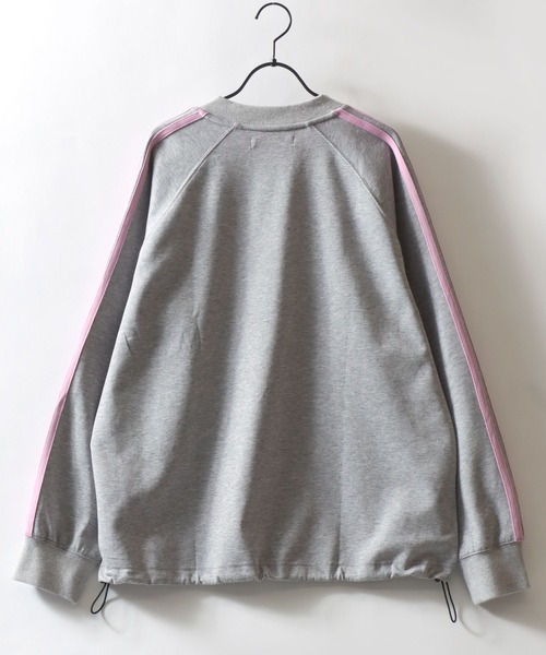 SITRY(シトリー)の「SITRY Double Face Color Scheme Game Shirt/別注 ダブルフェイス 配色 ポンチ オーバーサイズ ドローコード ブロークコア ゲームシャツ ユニフォーム 長袖Tシャツ ロンT レディース メンズ(Tシャツ/カットソー・メンズ・グレー/チャコール/ブラック/ネイビー/パープル・L/M)」の10枚目の写真