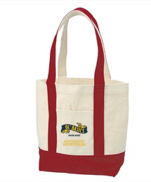 Ol' Basics（オール・ベーシックス） バイカラートートバッグ キャンバス リボンイラスト ロゴ プリント 鞄 BAG アメカジ メンズ レディース ユニセックス