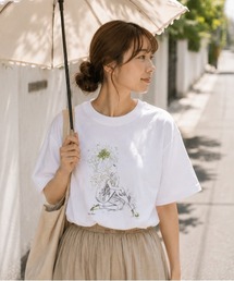 【 ADO MIZUMOR / ミズモリアド 】 水森亜土 ドライクールタッチ 接触冷感 吸水速乾 Tシャツ WNI