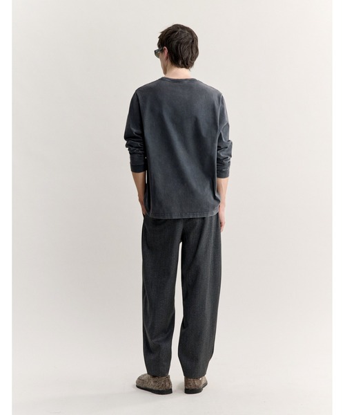 Maison Kitsune（メゾンキツネ）の「FOX HEAD FADED COMFORT LONG SLEEVE TEE-SHIRT（Tシャツ/カットソー・メンズ・ブラック×グレー・XS/S/M/L/XL/XXL）」の5枚目の写真