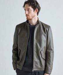 MEN'S BIGI | ミリタリーディテール シープレザーブルゾン(ライダースジャケット)