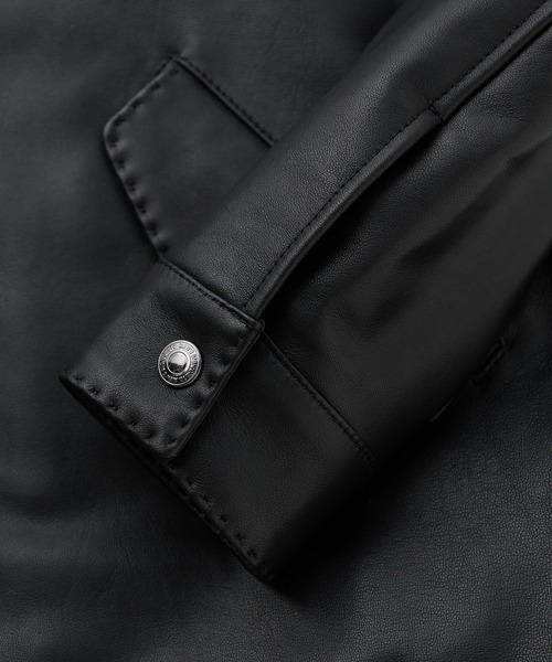 MEN'S BIGI(メンズビギ)の「ミリタリーディテール シープレザーブルゾン(ライダースジャケット・メンズ・ブラック/カーキ・01/02/03)」の19枚目の写真
