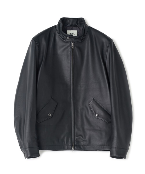 MEN'S BIGI(メンズビギ)の「ミリタリーディテール シープレザーブルゾン(ライダースジャケット・メンズ・ブラック/カーキ・01/02/03)」の9枚目の写真