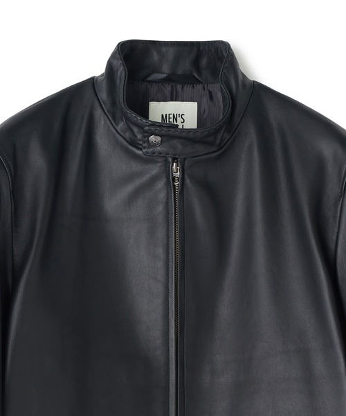MEN'S BIGI(メンズビギ)の「ミリタリーディテール シープレザーブルゾン(ライダースジャケット・メンズ・ブラック/カーキ・01/02/03)」の10枚目の写真