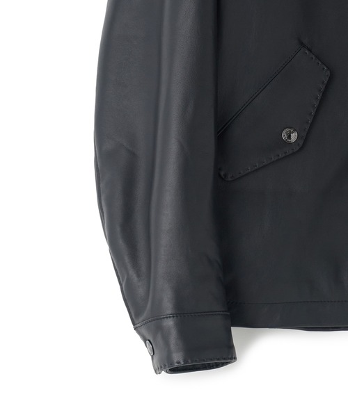 MEN'S BIGI(メンズビギ)の「ミリタリーディテール シープレザーブルゾン(ライダースジャケット・メンズ・ブラック/カーキ・01/02/03)」の18枚目の写真