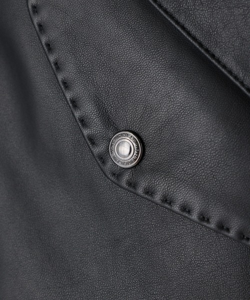 MEN'S BIGI(メンズビギ)の「ミリタリーディテール シープレザーブルゾン(ライダースジャケット・メンズ・ブラック/カーキ・01/02/03)」の17枚目の写真