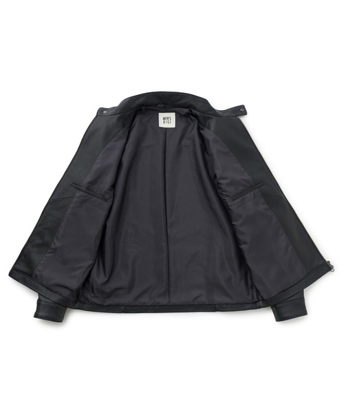 MEN'S BIGI(メンズビギ)の「ミリタリーディテール シープレザーブルゾン(ライダースジャケット・メンズ・ブラック/カーキ・01/02/03)」の20枚目の写真