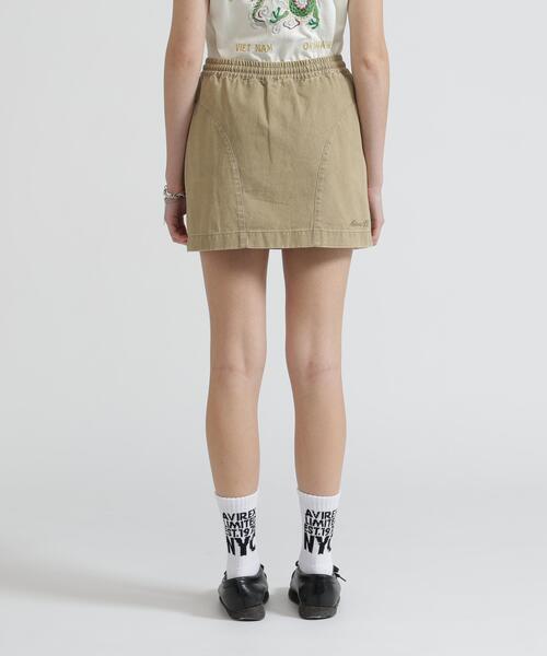 AVIREX(アヴィレックス)の「《NAVAL COLLECTION》POCKET DETAILE MINI SKIRT(スカート・レディース・チャコールグレー/カーキ/オリーブ系・F)」の12枚目の写真