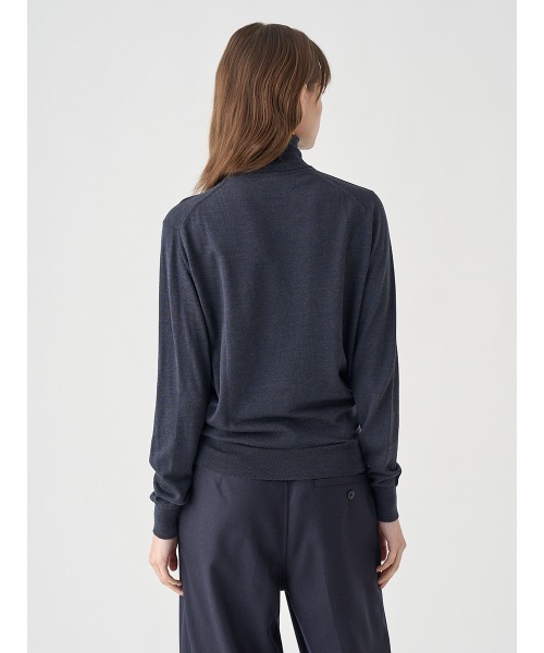 JOHN SMEDLEY(ジョンスメドレー)の「タートルネック長袖ニットプルオーバー(ニット/セーター・レディース・ダークグレー・S)」の6枚目の写真