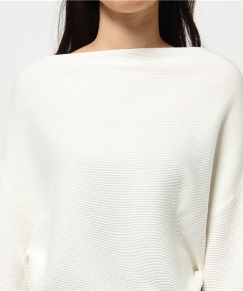 MOUSSY（マウジー）の「COTTONMIX GATHER STITCH POK（ニット/セーター・レディース・ライトグレー/ブルー/オフホワイト/ライトピンク・FREE）」の10枚目の写真