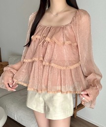 マルチウェイティアードシフォンブラウス