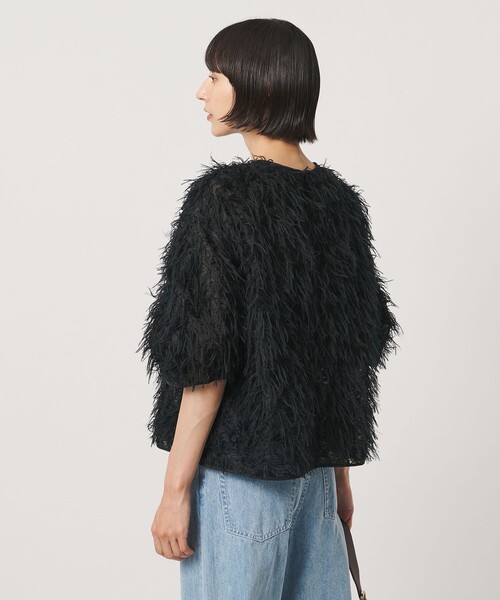 UNITED ARROWS（ユナイテッドアローズ）の「へアリー フリンジ ブラウス ‐ウォッシャブル‐（シャツ/ブラウス・レディース・オフホワイト/ブラック・FREE）」の11枚目の写真