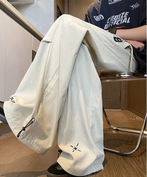 DOUBLE STEAL(ダブルスティール)の「DSナンバーロゴルーズパンツ(その他パンツ・メンズ・ネイビー/グレー/アイボリー・X-LARGE/LARGE/MEDIUM)」の1枚目の写真