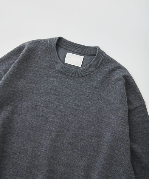 EDIFICE（エディフィス）の「《EDIFICE by PIPPIOLINO》ウール プレイティング クルーネック（ニット/セーター・メンズ・ブラック/グレー・MEDIUM/LARGE）」の16枚目の写真