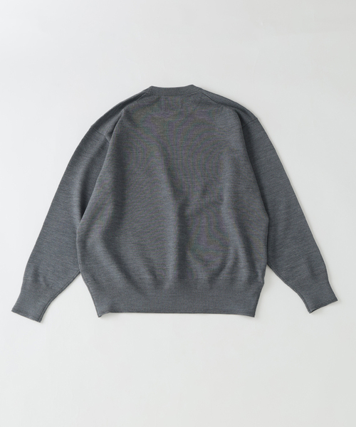 EDIFICE（エディフィス）の「《EDIFICE by PIPPIOLINO》ウール プレイティング クルーネック（ニット/セーター・メンズ・ブラック/グレー・MEDIUM/LARGE）」の20枚目の写真