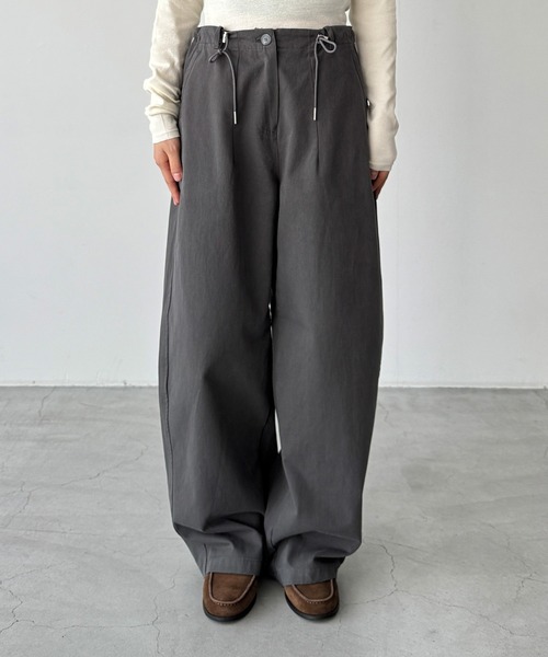 CANAL JEAN(キャナルジーン)の「El mar ベイカーワイドイージーパンツ(その他パンツ・レディース・チャコールグレー・ONE SIZE)」の15枚目の写真