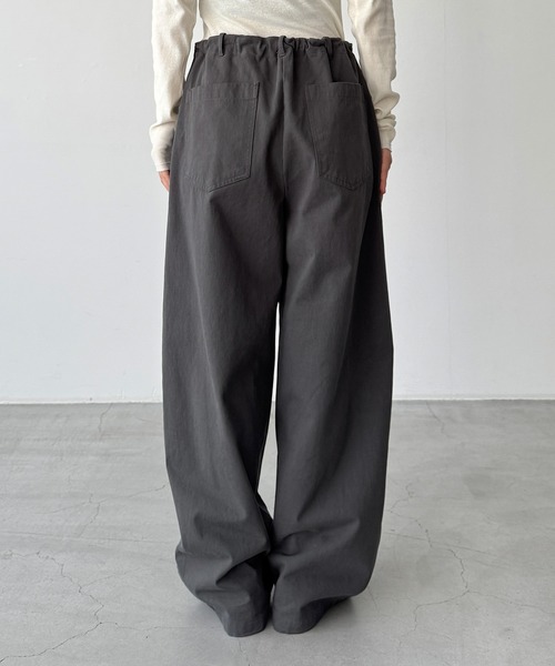 CANAL JEAN(キャナルジーン)の「El mar ベイカーワイドイージーパンツ(その他パンツ・レディース・チャコールグレー・ONE SIZE)」の7枚目の写真