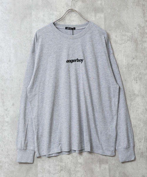 SHISKY(シスキー)の「プリント/刺繍 BIGロンT(Tシャツ/カットソー・メンズ・ブラック/ネイビー/オフホワイト/チャコールグレー/オートミール/杢グレー/ピンク/ホワイト系1/ホワイト系2/ホワイト系3/ホワイト系4/ブラック系1/ブラック系2/ブラック系3/ブラック系4/ブラック系5/ライトグレー系1/グレー系1/グレー系2/アイボリー系1/アイボリー系2/ネイビー系1/ネイビー系2/ピンク系1・M/L/XL)」の14枚目の写真