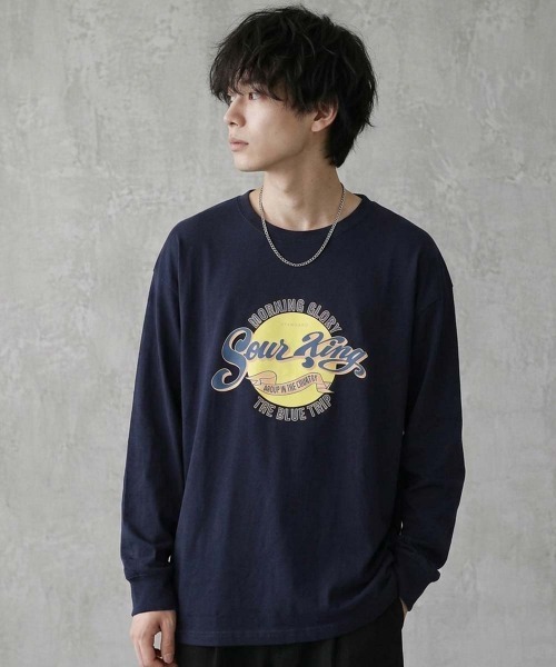 SHISKY(シスキー)の「プリント/刺繍 BIGロンT(Tシャツ/カットソー・メンズ・ブラック/ネイビー/オフホワイト/チャコールグレー/オートミール/杢グレー/ピンク/ホワイト系1/ホワイト系2/ホワイト系3/ホワイト系4/ブラック系1/ブラック系2/ブラック系3/ブラック系4/ブラック系5/ライトグレー系1/グレー系1/グレー系2/アイボリー系1/アイボリー系2/ネイビー系1/ネイビー系2/ピンク系1・M/L/XL)」の20枚目の写真