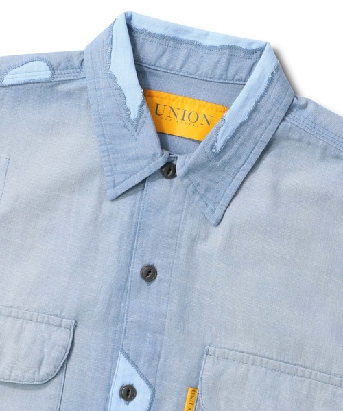 UNION(UNION TOKYO)(ユニオン)の「UNION TOKYO WARRICK SHIRT ユニオントーキョー シャツ(シャツ/ブラウス・メンズ・ブルー/ブラウン・XL/L/M/S)」の10枚目の写真