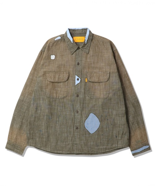 UNION(UNION TOKYO)(ユニオン)の「UNION TOKYO WARRICK SHIRT ユニオントーキョー シャツ(シャツ/ブラウス・メンズ・ブルー/ブラウン・XL/L/M/S)」の6枚目の写真