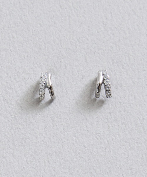 Zoule(ゾーラ)の「Zoule ゾーラ:STAINLESS ステンレスシリーズ Stainless P-108 ピアス(ピアス(両耳用)・レディース・シルバー/ゴールド・FREE)」の2枚目の写真
