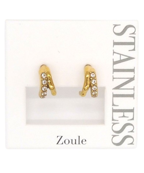 Zoule(ゾーラ)の「Zoule ゾーラ:STAINLESS ステンレスシリーズ Stainless P-108 ピアス(ピアス(両耳用)・レディース・シルバー/ゴールド・FREE)」の5枚目の写真