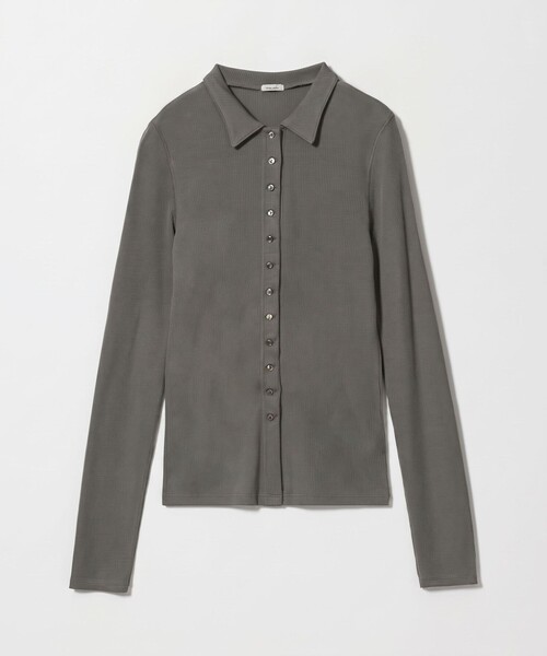 Steven Alan(スティーブンアラン)の「<Steven Alan>ウール リブ ポロエリ カーディガン(カーディガン/ボレロ・レディース・グレー系/ブラック/オフホワイト・FREE)」の9枚目の写真