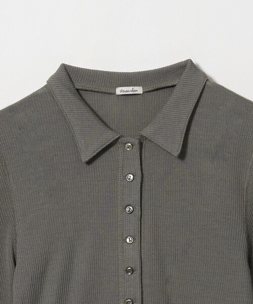Steven Alan(スティーブンアラン)の「<Steven Alan>ウール リブ ポロエリ カーディガン(カーディガン/ボレロ・レディース・グレー系/ブラック/オフホワイト・FREE)」の20枚目の写真