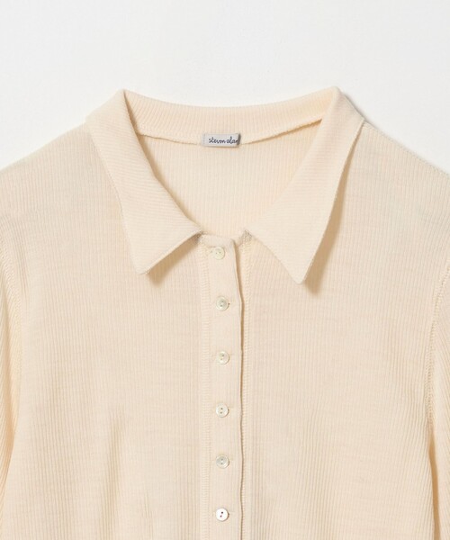 Steven Alan(スティーブンアラン)の「<Steven Alan>ウール リブ ポロエリ カーディガン(カーディガン/ボレロ・レディース・グレー系/ブラック/オフホワイト・FREE)」の14枚目の写真