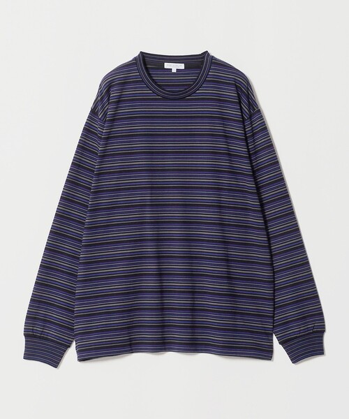A DAY IN THE LIFE UNITED ARROWS(アデイインザライフユナイテッドアローズ)の「ラスティック ボーダーカットソー<A DAY IN THE LIFE>(Tシャツ/カットソー・メンズ・パープル/オレンジ・L/M)」の12枚目の写真