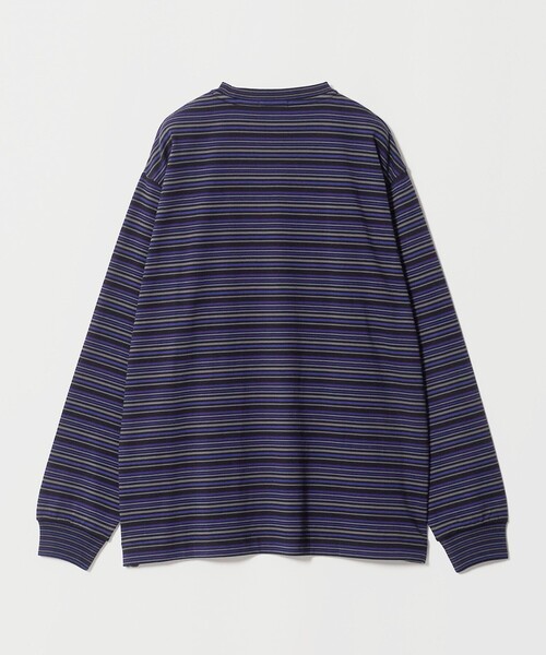 A DAY IN THE LIFE UNITED ARROWS(アデイインザライフユナイテッドアローズ)の「ラスティック ボーダーカットソー<A DAY IN THE LIFE>(Tシャツ/カットソー・メンズ・パープル/オレンジ・L/M)」の13枚目の写真