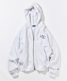NAUTICA/ノーティカ NYC ロゴZIP HOODIE/ジップフーディー