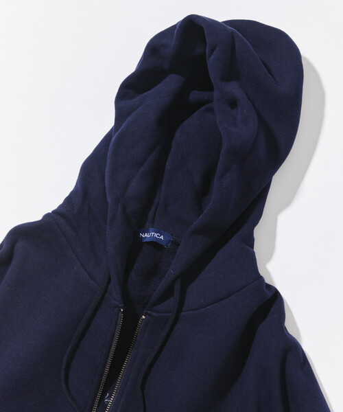 NAUTICA(ノーティカ)の「NAUTICA/ノーティカ NYC ロゴZIP HOODIE/ジップフーディー(パーカー・レディース・ネイビー/ライトグレー・フリ-)」の4枚目の写真