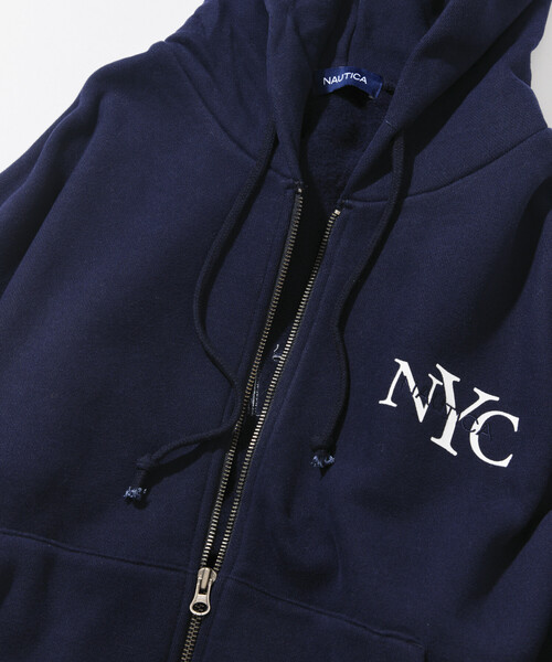 NAUTICA(ノーティカ)の「NAUTICA/ノーティカ NYC ロゴZIP HOODIE/ジップフーディー(パーカー・レディース・ネイビー/ライトグレー・フリ-)」の5枚目の写真